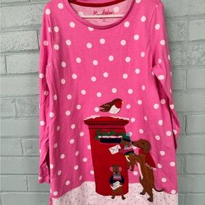 Mini Boden winter Santa post dress